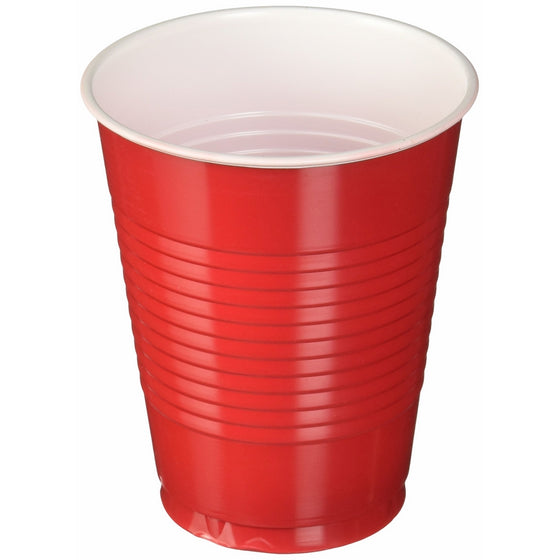Apple Red Big Party Pack - 16 oz. Plastic Cups - Set of 50 Cups