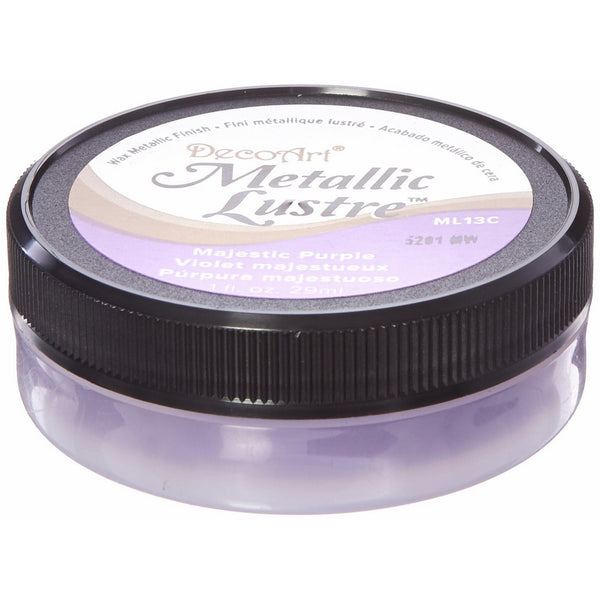Deco Art Metallic Lustre Wax Finish, 1 oz, Majestic Purple