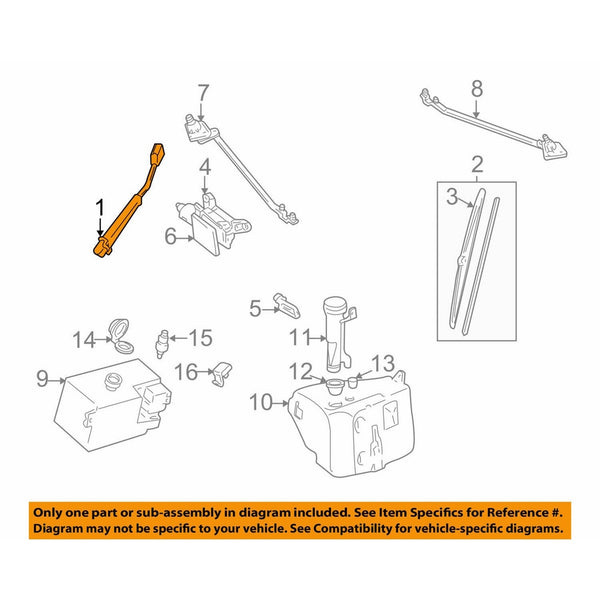 General Motors 15043064, Windshield Wiper Arm