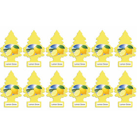 Little Trees Air Fresheners, Singles, Lemon Grove (Pack of 12)