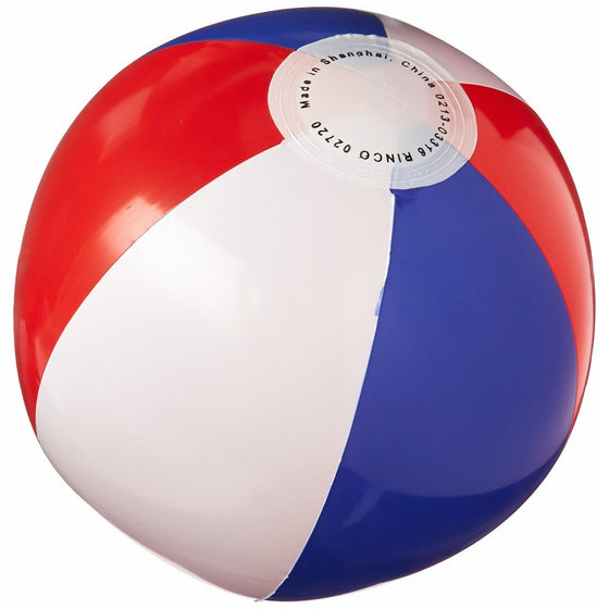 Red, White And Blue Beachball Pack of 12