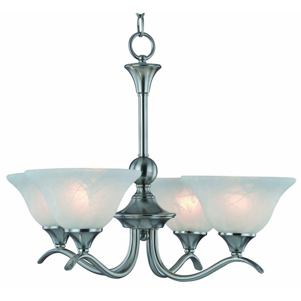 Hardware House H10-4029 Dover Chandelier, Satin Nickel