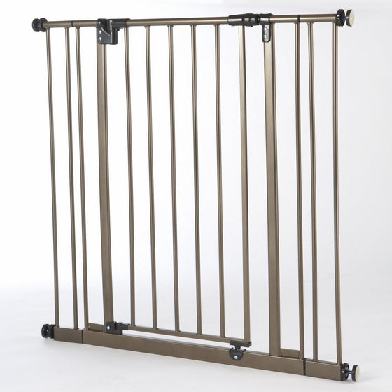 Supergate Extra Tall Easy Close Gate, Bronze, Fits Spaces between 28" to 38.5" Wide and 36"high
