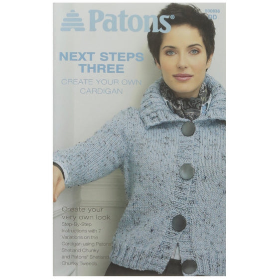 Spinrite Patons Next Steps Three Create Cardigan