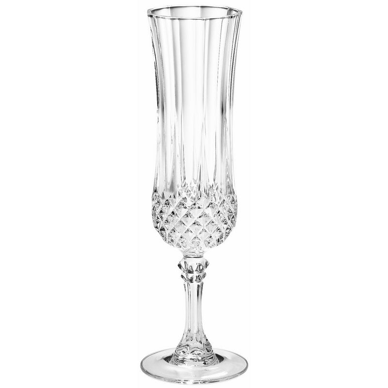 Luminarc Arc International Longchamp Diamax Flute Glasses (Set of 4), 4.5 oz, Clear