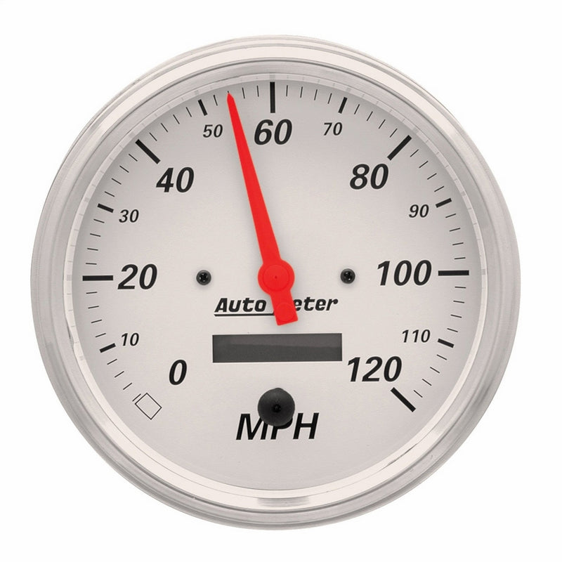 Auto Meter 1389 Arctic White Electric Programmable Speedometer