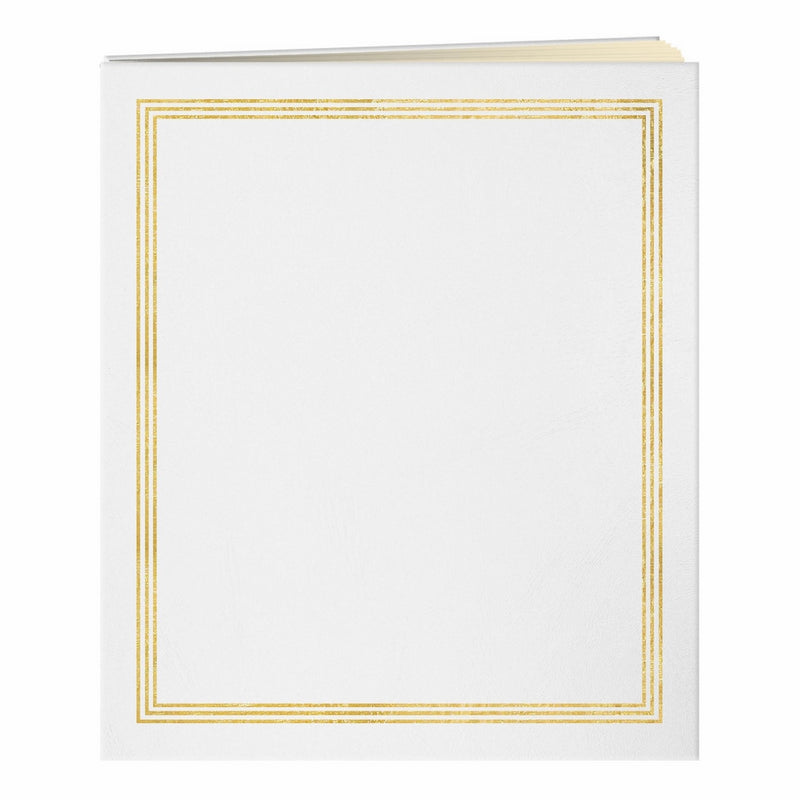 Pioneer Jumbo 11.75x14 Beige Page Scrapbook 100 Pages (50 Sheets), White