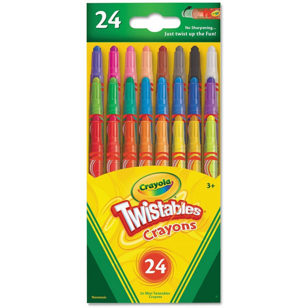 Crayola Mini Twistable Crayons 24 in a Box (Pack of 4) 96 Crayons in Total