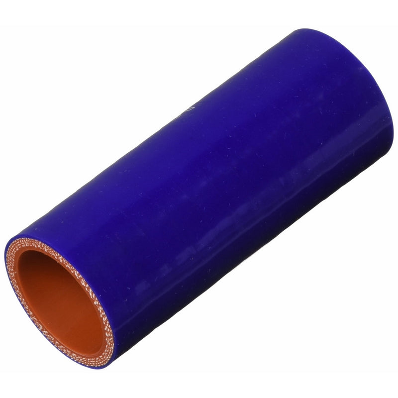 HPS HTSC-125-L4-BLUE Silicone High Temperature 4-ply Reinforced Straight Coupler Hose, 100 PSI Maximum Pressure, 4" Length, 1-1/4" ID, Blue