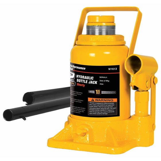 Performance Tool W1643 12 Ton (24,000 lbs.) Heavy Duty Shorty Bottle Jack