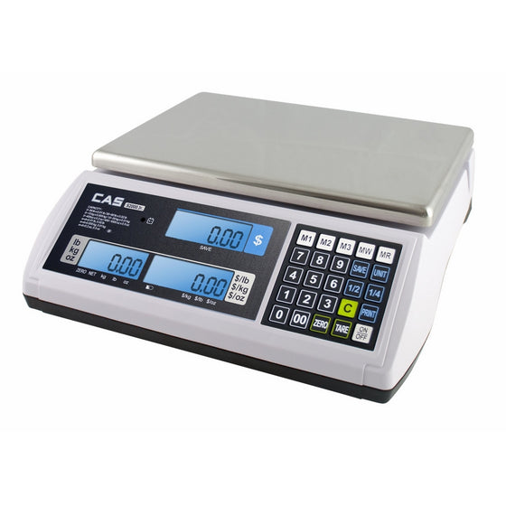 CAS S-2000 Jr Price Computing Scale with LCD Display 60 lbs