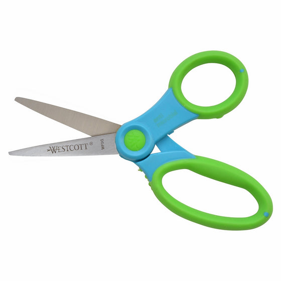 Westcott Soft Handle Kids Scissors with Anti-microbial Protection, Assorted Colors, 5" Pointed (14597-030)