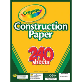 Crayola Construction Paper, 240 Count, Assorted Colors