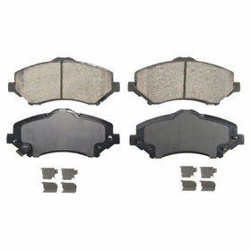 Wagner QuickStop ZD1273 Ceramic Disc Pad Set Includes Pad Installation Hardware, Front