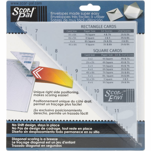 Scor-Pal SP406 Scor-Envi Diagonal and Envelope Template