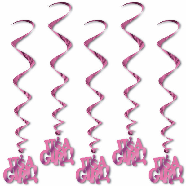 It's A Girl Whirls(5/Pkg)