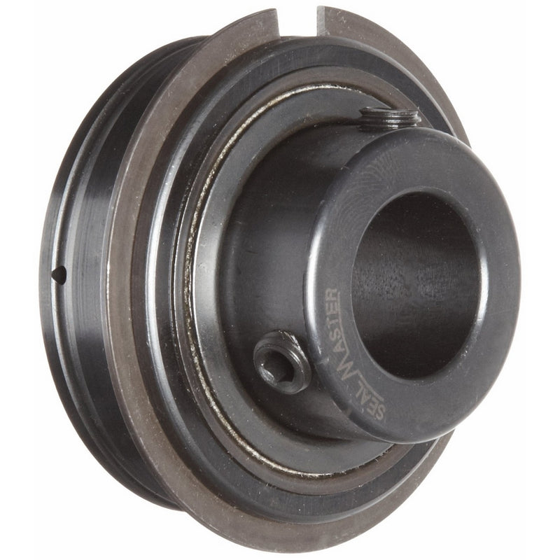 Sealmaster ER-16 Cylindrical OD Bearing, Setscrew Locking Collar, Light Contact Felt Seals, 1" Bore, 52 mm OD, 1-3/8" Width