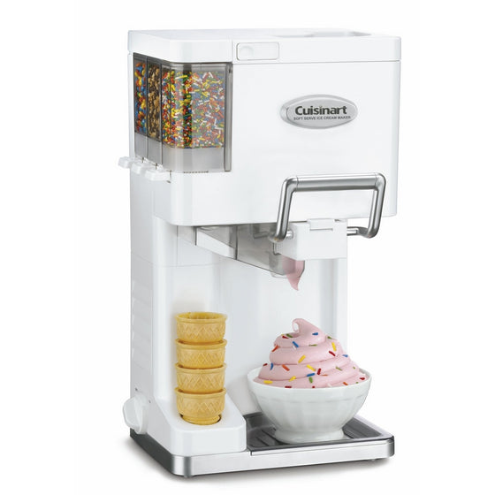 Cuisinart ICE-45 Mix It In Soft Serve 1-1/2-Quart Ice Cream Maker, White