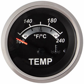 Sierra International 67020P Sterling Electric Water Temperature Gauge, 2", Black
