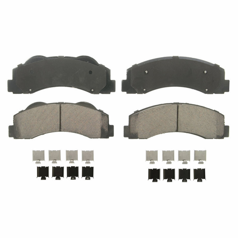 Wagner QuickStop ZD1414 Ceramic Disc Pad Set Includes Pad Installation Hardware, Front