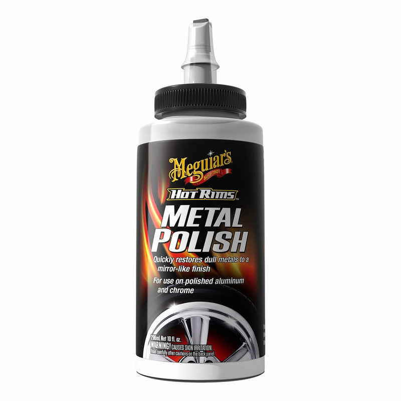 Meguiar's G4510 Hot Rims Metal Polish, 10 oz.