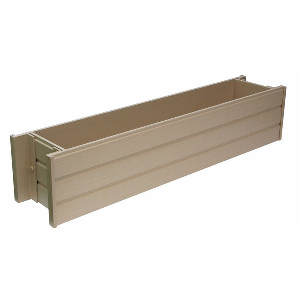 New Age Garden ecoFLEX 30" Wide Rectangular Flower or Herb Window Box