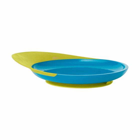 Boon Catch Plate With Spill Catcher Green/Blue