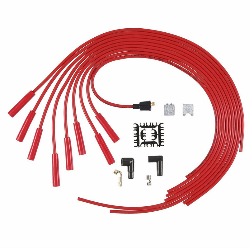 ACCEL 5040R 8mm Super Stock Spiral Universal Wire Set - Red