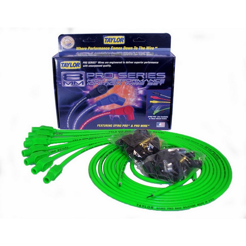 Taylor Cable 78555 Spiro-Pro Lime Ignition Wire Set