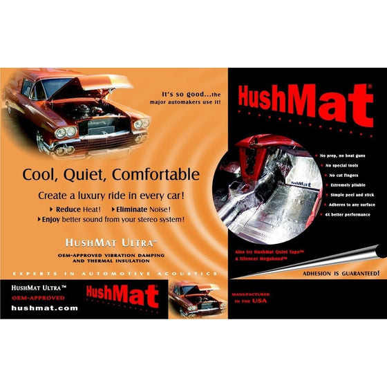 HushMat 10300 Ultra Black Foil Trunk Kit with Damping Pad - 10 Piece