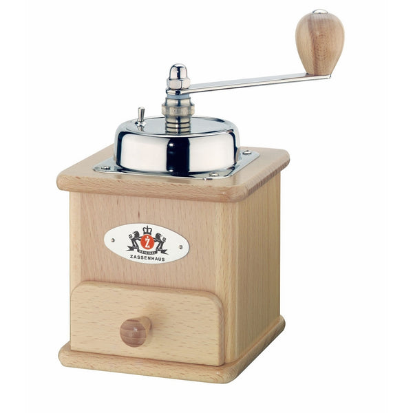 Zassenhaus Brasilia Manual Coffee Mill, Varnished Beech Wood