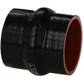 HPS HTSHC-250-BLK Silicone High Temperature 4-ply Reinforced Straight Hump Coupler Hose, 85 PSI Maximum Pressure, 3" Length, 2-1/2" ID, Black