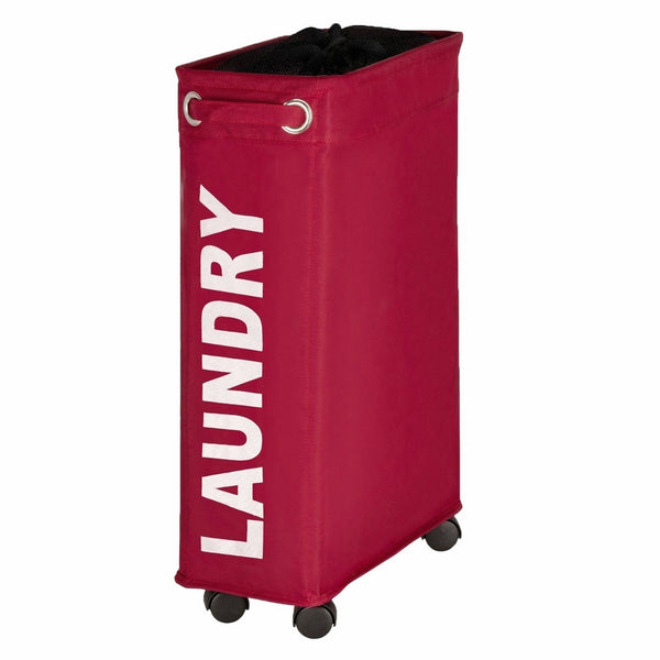 WENKO 3450114100 Laundry Bin, Red