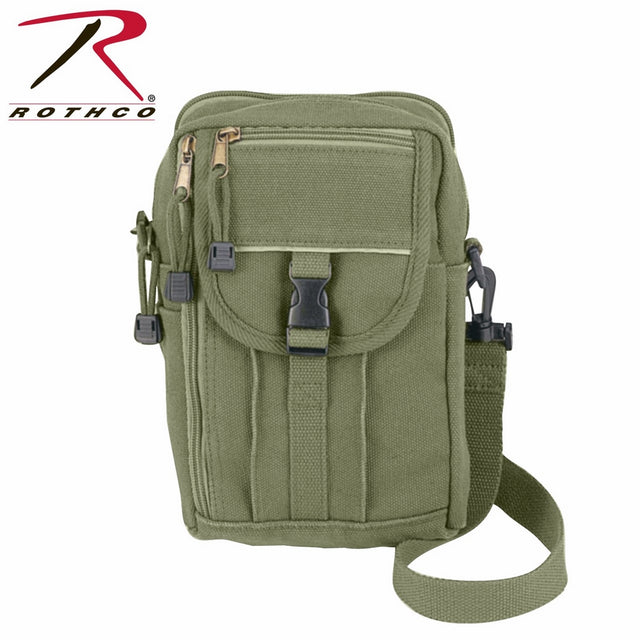 Rothco H/W Canvas Classic Passport Travel Pouch, Olive Drab