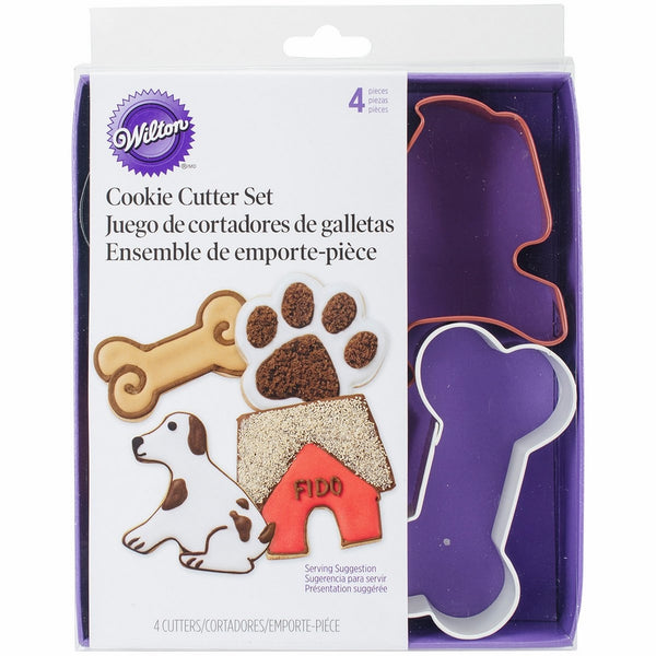 Wilton Metal Cookie Cutter Set, Pet Theme, 4-Pack