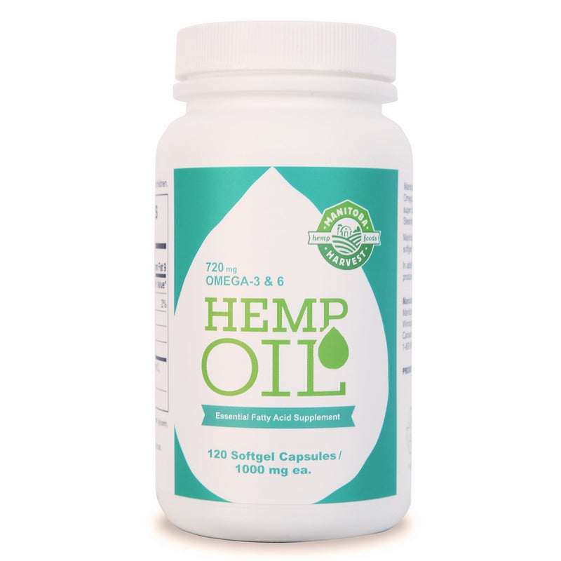 Manitoba Harvest Hemp Oil Soft Gels, 1000 mg; 120 Count