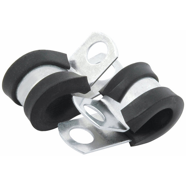 Allstar Performance ALL18301 1/4"Rubber Cushioned Aluminum Line Clamp, (Pack of 10)