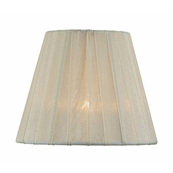 Lite Source CH5207-6 6-Inch Lamp Shade, Cream Pleated