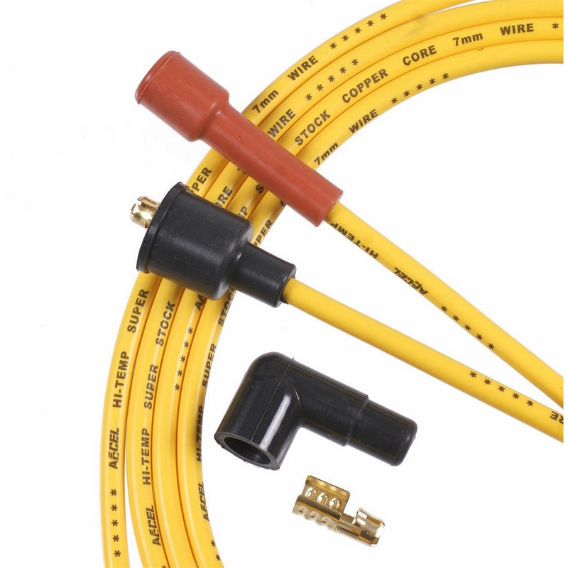 ACCEL 3008ACC7mm Super Stock Copper Universal Wire Set - Yellow