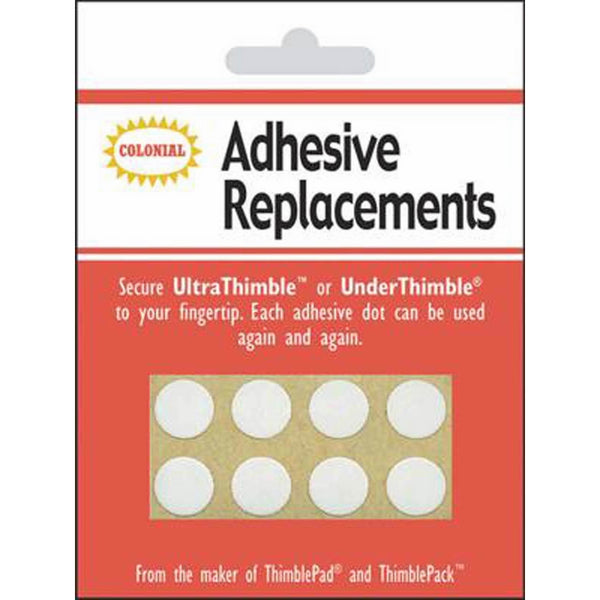 Colonial Needle SM201 Under Thimble Adhesive Replacement, 8-Pack