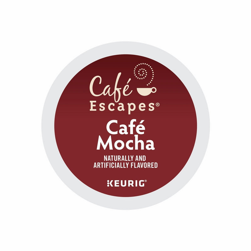 Cafe Escapes Cafe Mocha Keurig Single-Serve K-Cup Pods, 0.52 Oz, 24 Count