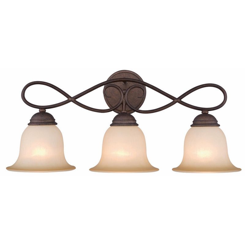 Hardware House 10-1059 Bennington 3-Light Bath or Wall Light, Antique Bronze