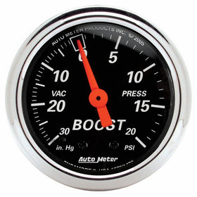 Auto Meter 1471 Designer Black Mechanical Boost/Vacuum Gauge