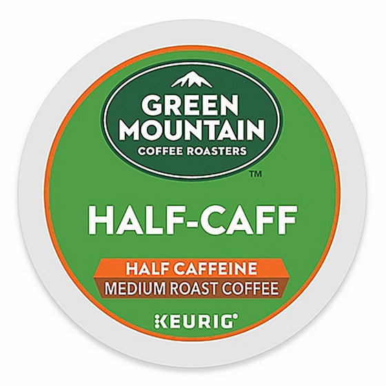 Green Mountain Coffee Roasters Half-Caff Keurig Single-Serve K-Cup Pods, Medium Roast Coffee, 72 Count