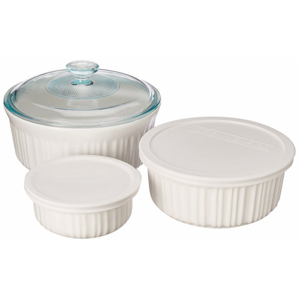 Corningware French White 6-Piece Bakeware Set