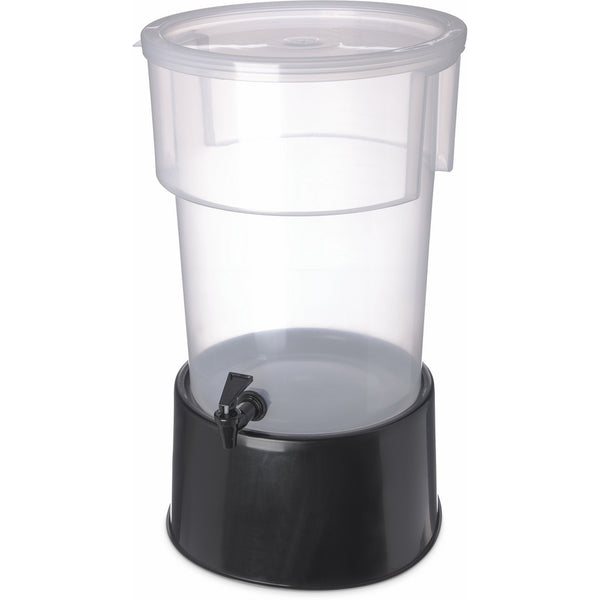 Carlisle 222903 Break-Resistant Beverage Dispenser with Base, 5 Gallon, Clear