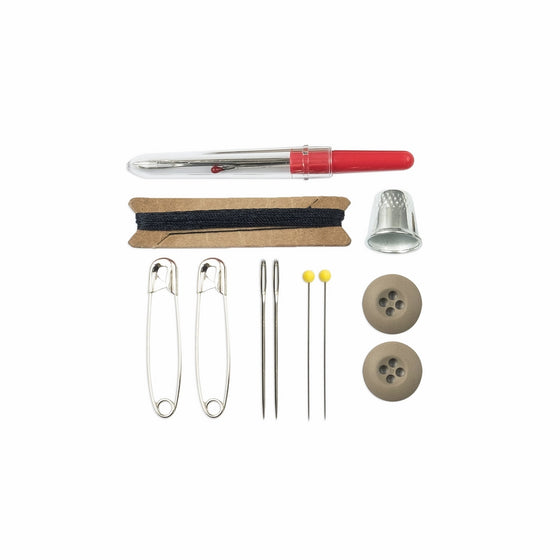 Gear Aid Outdoor Sewing Kit for Gear Repairs with Needles, Safety Pins, Buttons and Seam Ripper