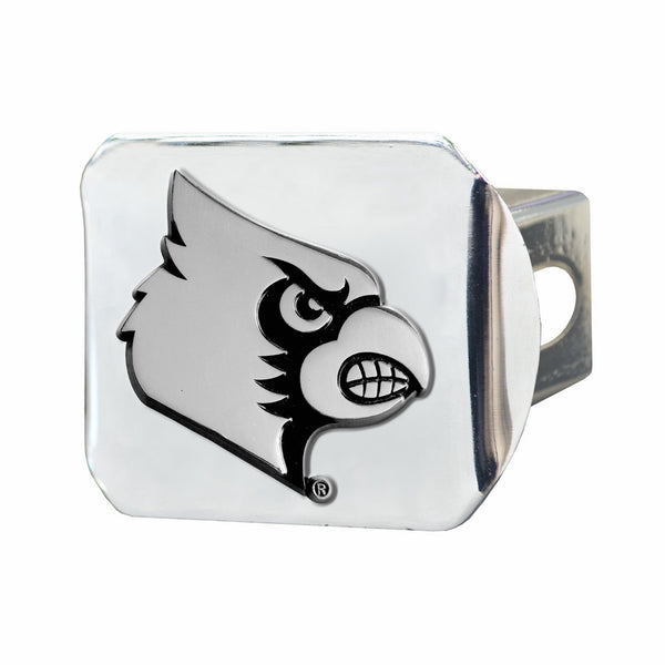 FANMATS NCAA University of Louisville Cardinals Chrome Hitch Cover