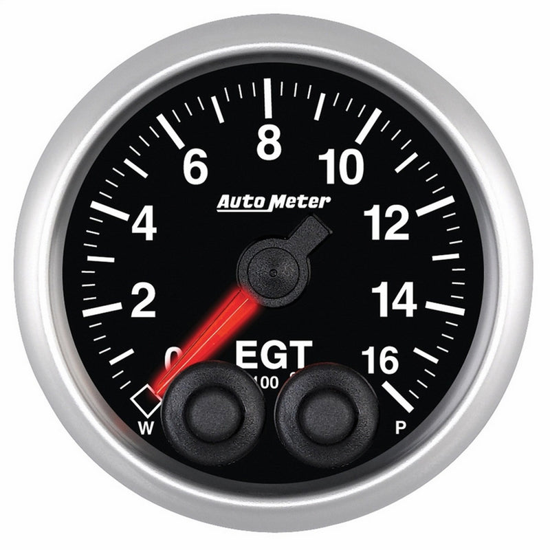 Auto Meter 5646 Elite 2-1/16" 0-1600 Degree Fahrenheit Exhaust Gas Temperature Pressure Gauge
