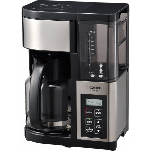 Zojirushi EC-YGC120 Fresh Brew Plus 12-Cup Coffee Maker, Stainless Black